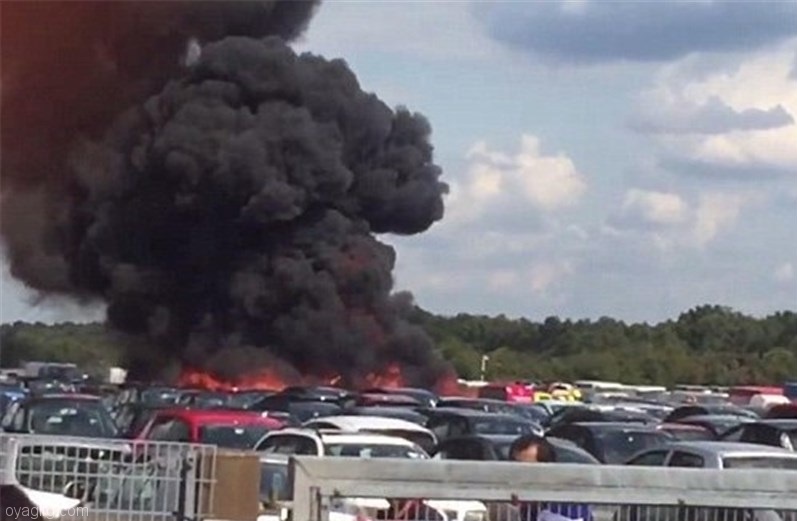 سقوط هواپیمای متعلق به خانواده بن‌لادن در انگلیس +تصاویر