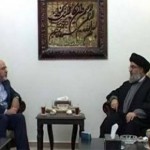 ظریف با سید حسن نصرالله دیدار کرد ظریف با سید حسن نصرالله دیدار کرد