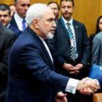 اوباما و ظریف با یکدیگر دست دادند اوباما و ظریف با یکدیگر دست دادند