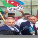 تظاهرات در باکو بنام آذربایجان به کام اسرائیل! تظاهرات در باکو بنام آذربایجان به کام اسرائیل!