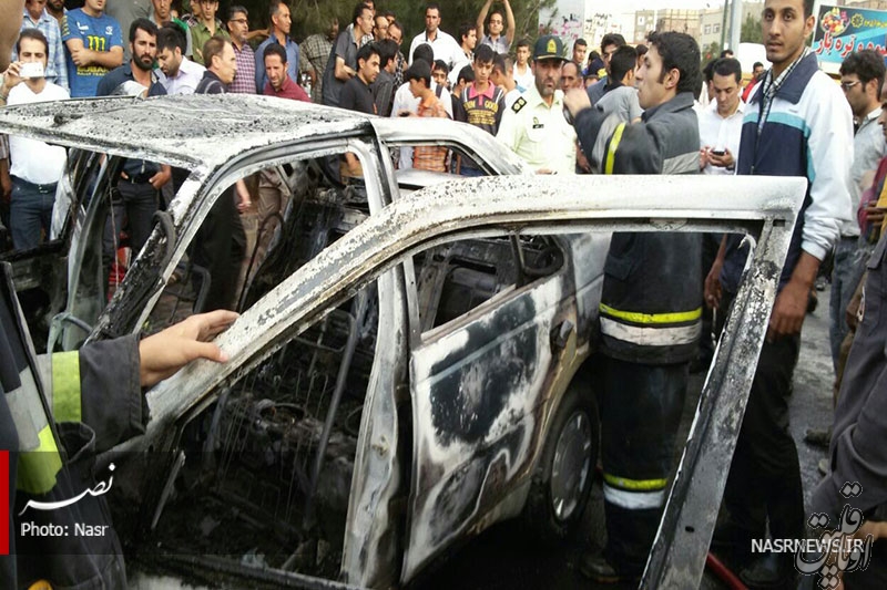آتش سوزی ۱۵ دستگاه خودرو ون ترکیه در مرز بازرگان عمدی نبود
