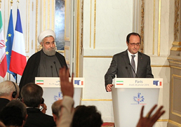 تاکید روسای جمهور ایران و فرانسه بر «احیای روابط» و «مبارزه با تروریسم»