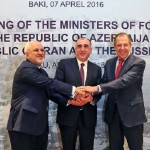 بیانیه مشترک وزرای خارجه ایران، روسیه و آذربایجان در باکو بیانیه مشترک وزرای خارجه ایران، روسیه و آذربایجان در باکو