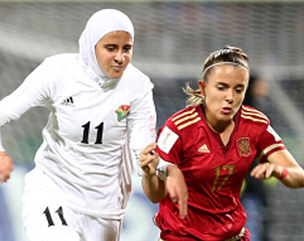 تصاویر/ دختران محجبه تیم ملی اردن