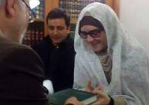 عروس ایتالیایی در حرم امام رضا (ع) مسلمان شد