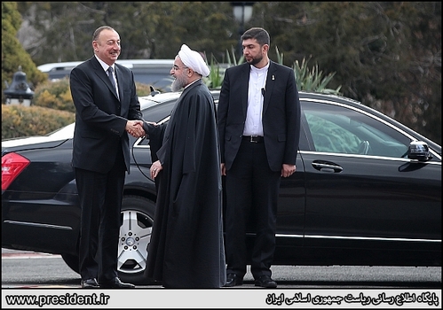 استقبال رسمی روحانی از رئیس‌جمهور آذربایجان + تصاویر