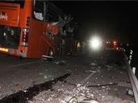 آسیب ۲۱ مسافر به دلیل انحراف اتوبوس در محور میمه – دلیجان/ تصادف زنجیره‌ای در ۴ خودرو در زنجان