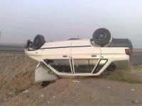واژگونی پراید با سه کشته و مصدوم در زنجان/۴۰ درصد تصادفات فوتی