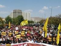 تظاهرات ضد آمریکایی بعد از اقامه نمازجمعه در زنجان