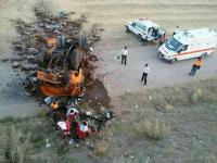 برخورد مرگبار یک دستگاه اتوبوس با کامیون در محور «تبریز – زنجان»