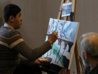 نمایشگاه خیریه آثار بیماران اتیسم در ارومیه دایر شد