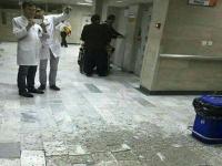 ریزش سقف در بیمارستان در ارومیه/فعالیت بیمارستان عادی است