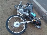 برخورد موتورسیکلت با خودروی سواری پیکان یک کشته برجا گذاشت