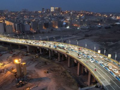 افتتاح بزرگ‌ترین پل بتنی تبریز با ۲۲۰۰ میلیارد ریال
